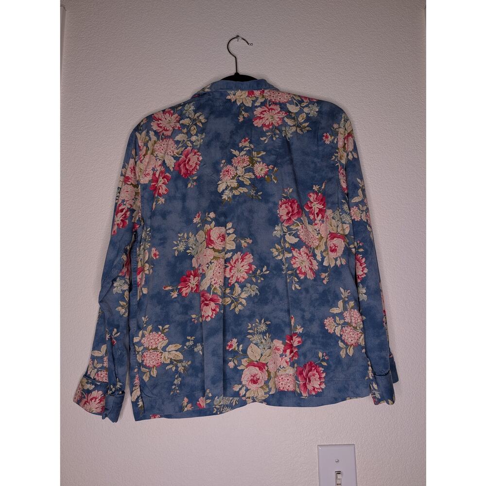 Ralph Lauren Floral Pajama Set Women L Coquette Romantic Cozy Cottagecore - Picture 2 of 8
